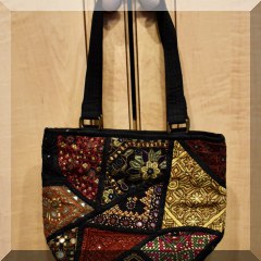H26. Embroidered tote. 